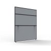 Office Furniture | RapidLine Rapidline Shush30+ Screen 1200W X 30D X 1500Mmh Black Frame Grey Pinnable Fabric