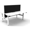 Office Furniture | RapidLine Rapidline Boost+ Back To Back Workstation + Screen 2 Person 1800Mmw White/White