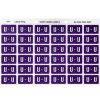 Telephones & Accessories | Avery Avery Alphabet Coding Label U Side Tab 25X38Mm Purple Pack Of 180