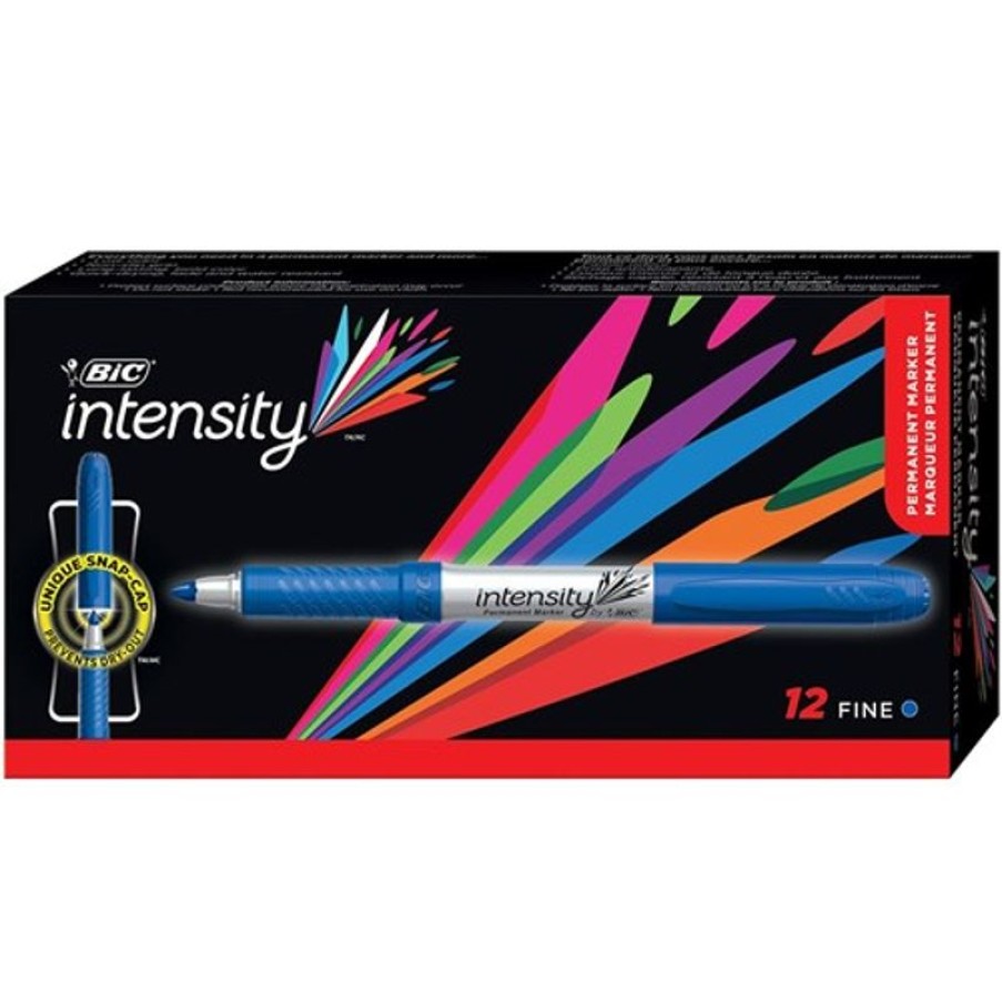 Telephones & Accessories | Bic Bic Intensity Permanent Marker Fine Blue Box 12