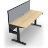 Office Furniture | RapidLine Rapidline Boost+ Single Sided Workstation + Screen 1200W X 750D X 1330Mmh Oak / Black