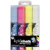 Markers & Highlighters | Texta Texta Jumbo Liquid Chalk Markers Wet Wipe Chisel 15Mm Assorted Wallet Of 4