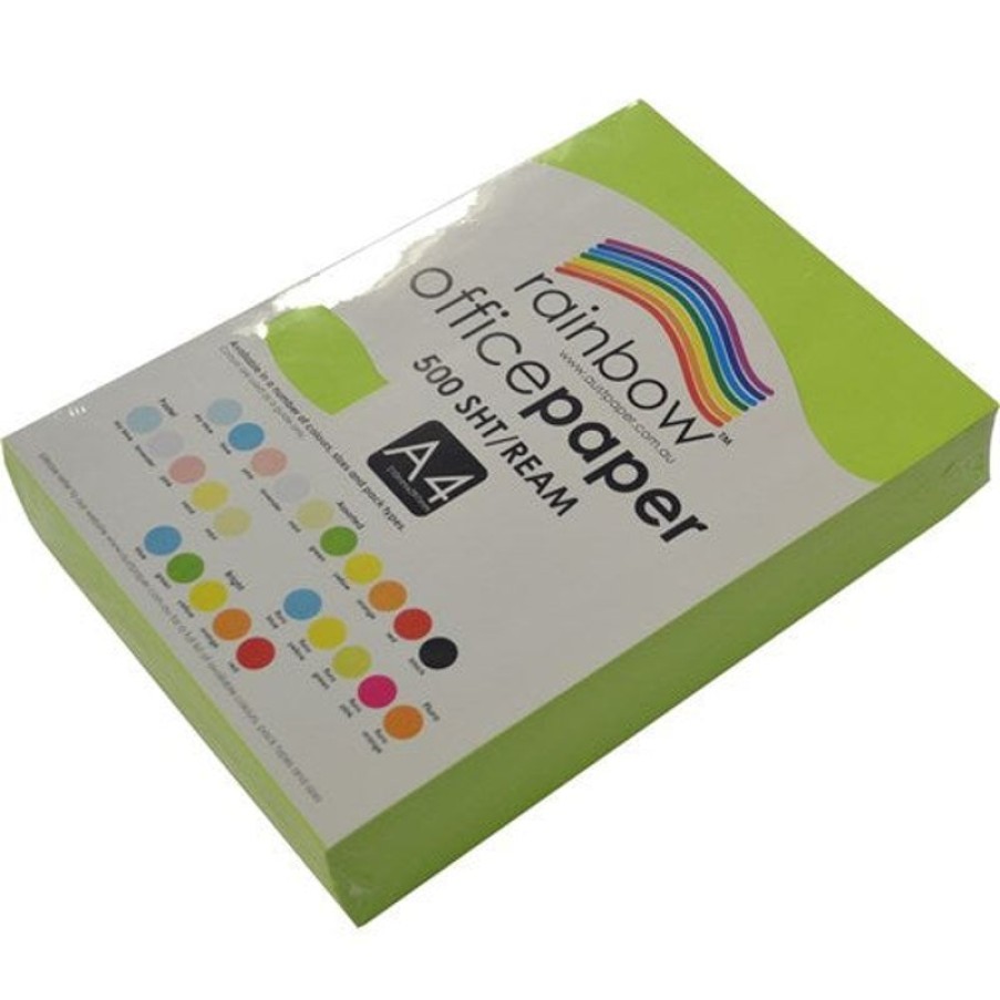 Telephones & Accessories | Rainbow Rainbow Office Copy Paper A4 75Gsm Fluoro Green Ream Of 500