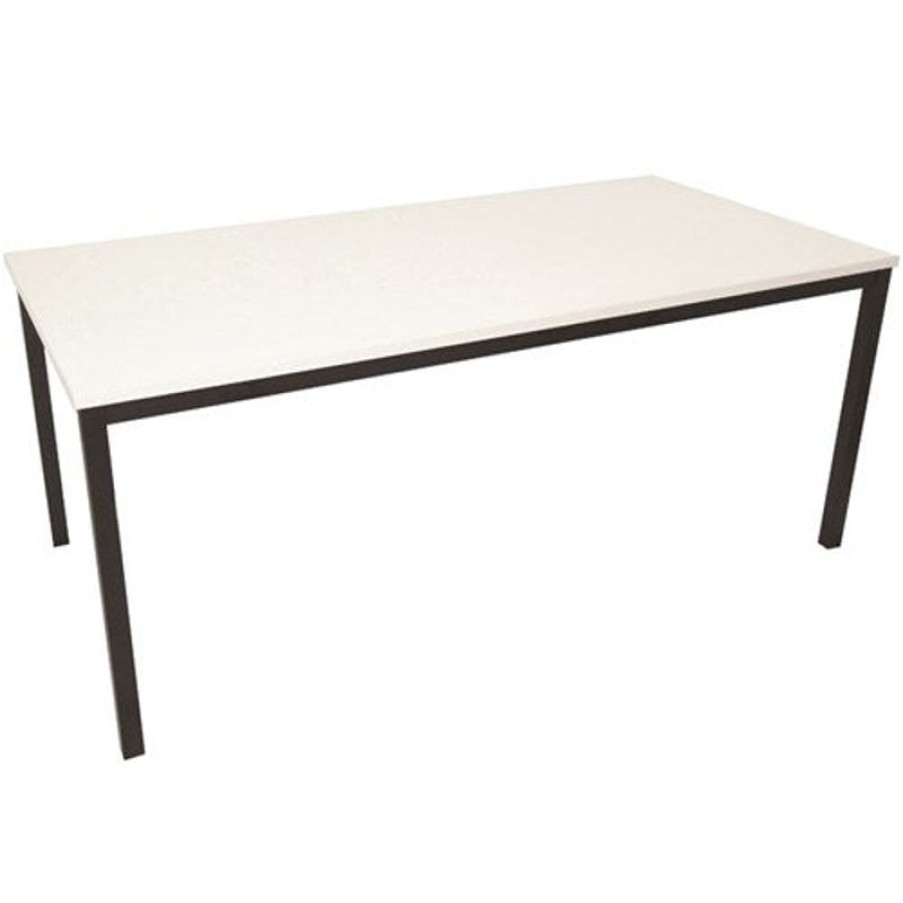 Office Furniture | RapidLine Rapidline Steel Frame Table 1200W X 600D X 730Mmh White Top Black Frame