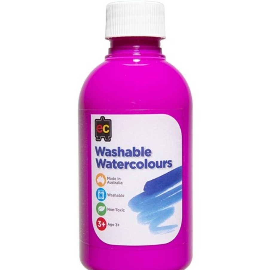 School Supplies/Art & Craft | EC Ec Washable Watercolour Paints 250Ml Pink