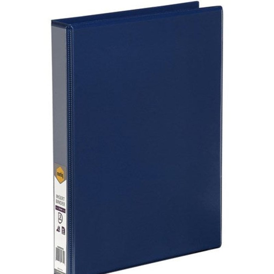 Binders & Folders | Marbig Marbig Clearview Insert Binder A4 3D Ring 25Mm Blue