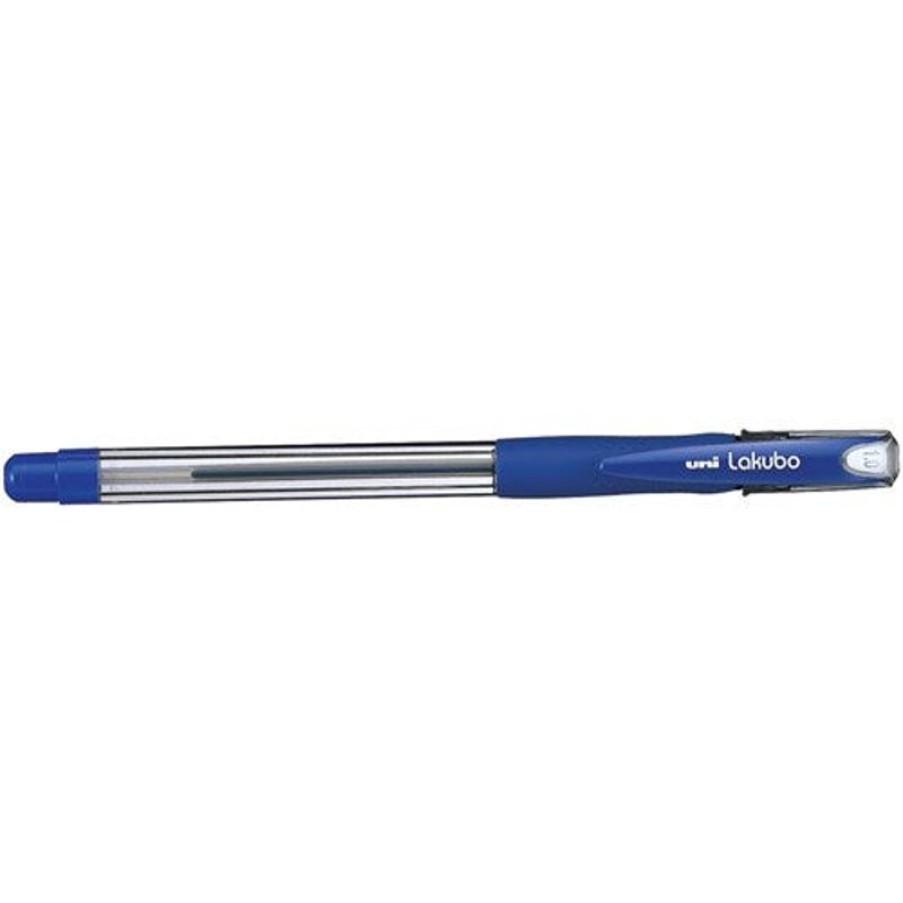 Pens | Uni-Ball Uni Sg100 Lakubo Ballpoint Pen Comfort Grip Medium 1Mm Blue Pack Of 12