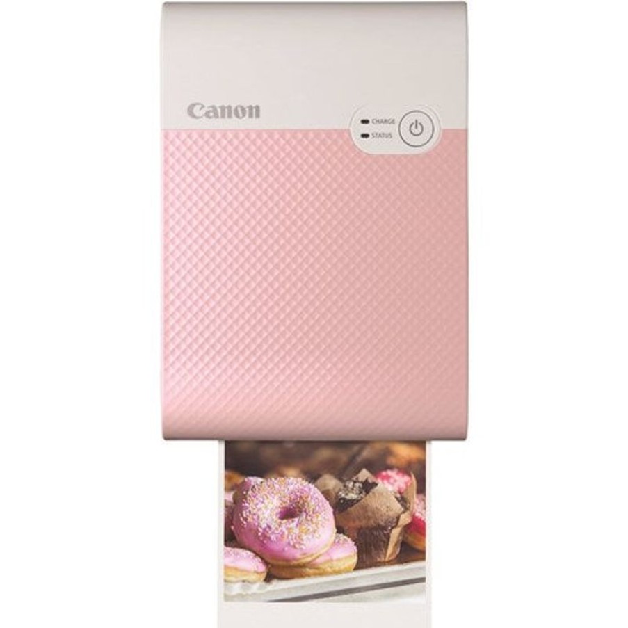 Telephones & Accessories | Canon Canon Qx10 Selphy Square Portable Printer Pink