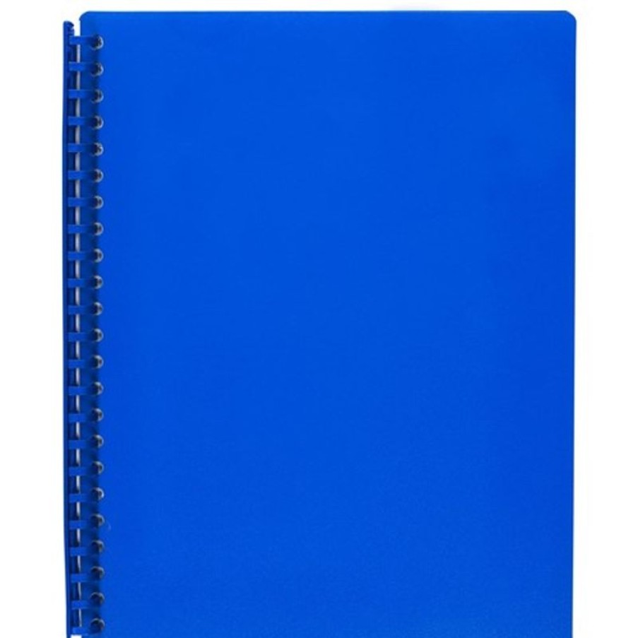 Binders & Folders | Marbig Marbig Display Book A4 Refillable 20 Pocket Blue