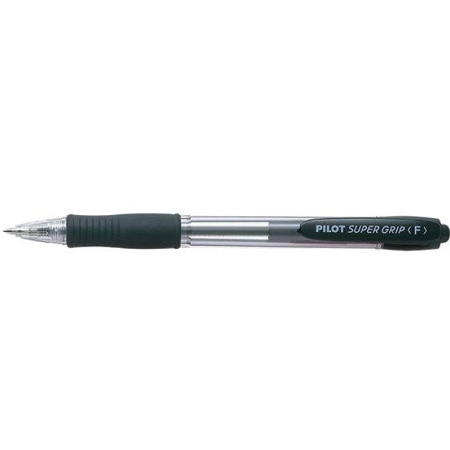 Pens | Pilot Pilot Bpgp-10R Supergrip Pen Retractable Fine 0.7Mm Black Box12