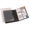 Desk Top Accessories | Marbig Marbig Business Card Book Case 4D Ring Binder 500 Card Capacity Black