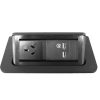 Office Furniture | RapidLine Rapidline Pop-Up Power Module 1 Gpo + 2 Usb Black