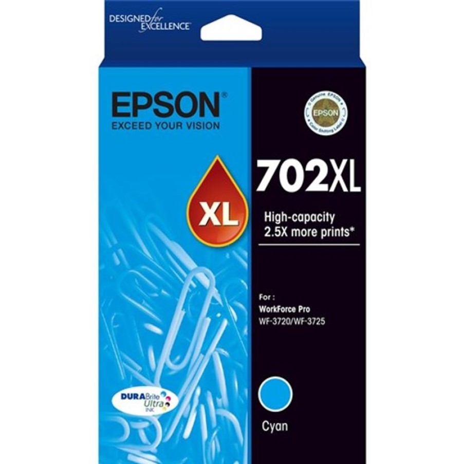 Inkjets | Epson Epson C13T345292 - 702Xl Ink Cartridge High Yield Cyan