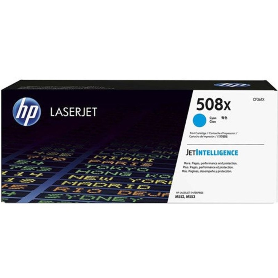 Toner | HP Hp 508X Laserjet Toner Cartridge High Yield Cyan Cf361X