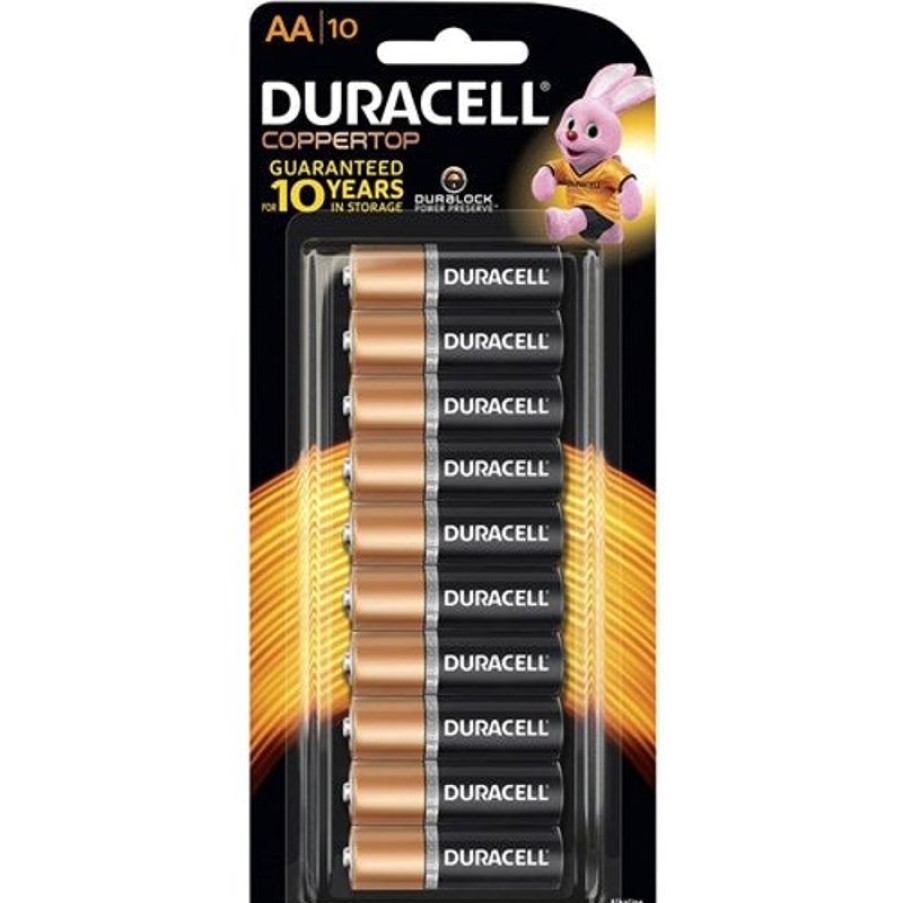 Batteries | Duracell Duracell Coppertop Alkaline Battery Size Aa Pack Of 10