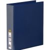 Binders & Folders | Marbig Marbig Clearview Insert Binder A4 3D Ring 50Mm Blue