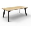 Office Furniture | RapidLine Rapidline Eternity Coffee Table 1200W X 600D X 450Mmh Oak Top Black Base