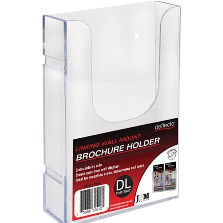 Brochure Holders | Deflecto Deflecto Brochure Holder Dl Single Tier Wall Mount Linking