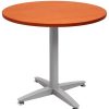 Office Furniture | RapidLine Rapidline 4 Star Round Table 1200D X 730Mmh Cherry Top Silver Base