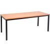 Office Furniture | RapidLine Rapidline Steel Frame Table 1800W X 900D X 730Mmh Beech Top Black Frame