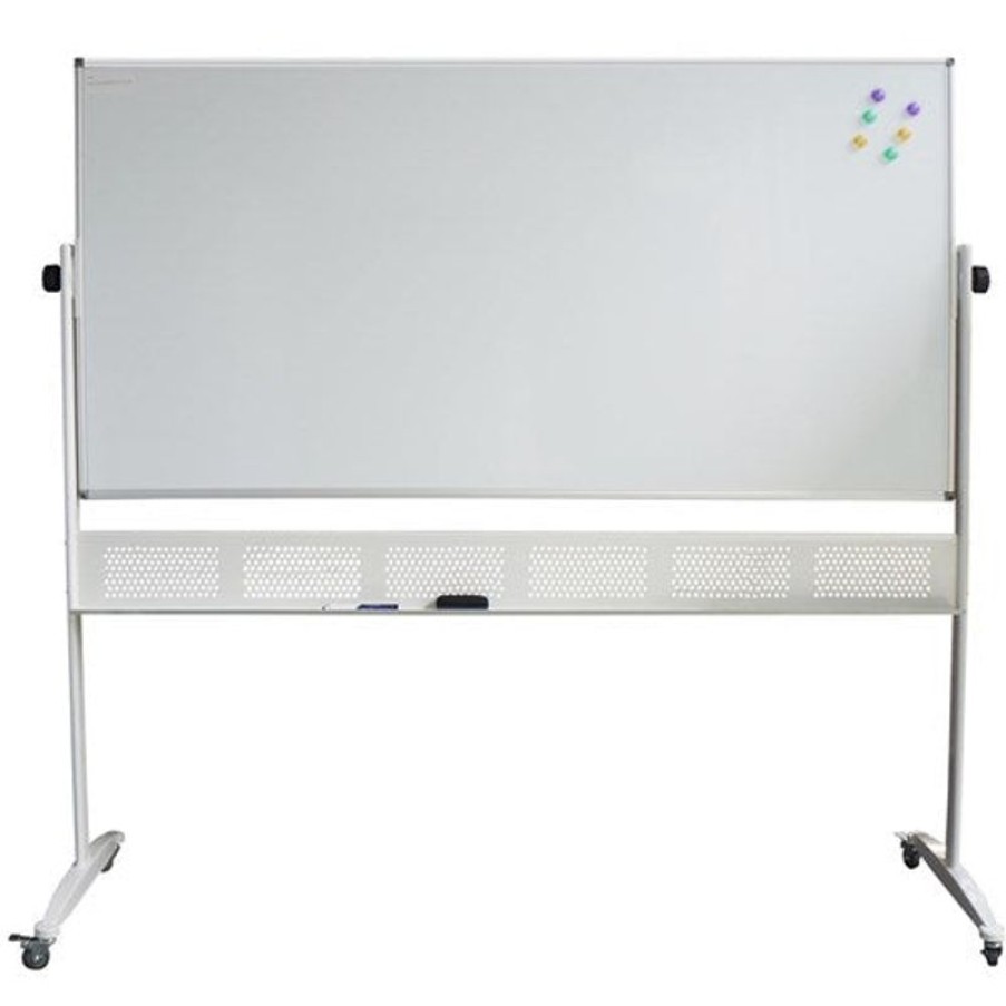 Whiteboards & Memo Boards | RapidLine Rapidline Porcelain Mobile Whiteboard 1800W X 1200Mmh Aluminium Frame