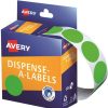 Telephones & Accessories | Avery Avery Removable Dispenser Labels 24Mm Round Fluoro Green Pack Of 350