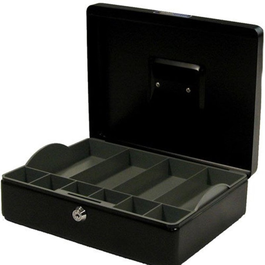 I.D & Security | Esselte Esselte Classic Cash Box No.12 300X230X90Mm Black