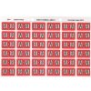 Telephones & Accessories | Avery Avery Alphabet Coding Label M Side Tab 25X38Mm Pink Pack Of 180