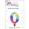 Cameras & Scanners | Alpen Alpen Numerical Birthday Candle No. 0 Metallic Rainbow