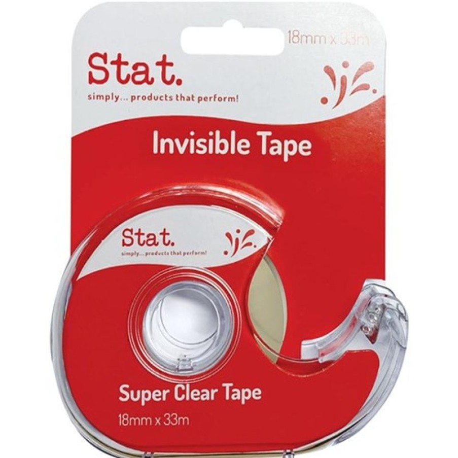 Tapes & Adhesives | Stat Stat Invisible Tape 18Mmx33M In Dispenser