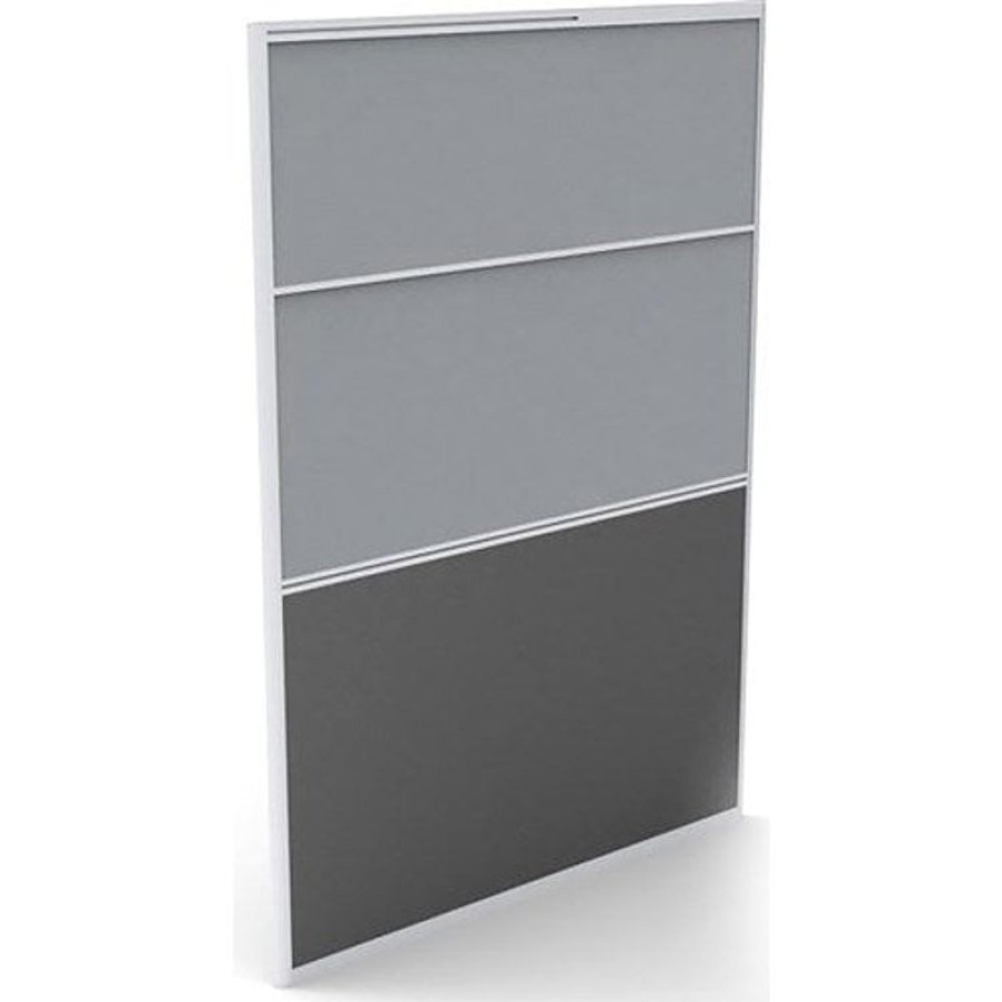 Office Furniture | RapidLine Rapidline Rapid Screen 1200W X 30D X 1650Mmh Grey Fabric / Ironstone Base