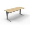 Office Furniture | RapidLine Rapidline C Leg Desk 1200W X 750D X 730Mmh Natural Oak/Silver