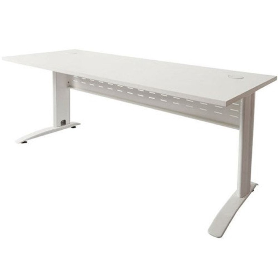 Office Furniture | RapidLine Rapidline Rapid Span Straight Desk 1800W X 700D X 730Mmh White/White