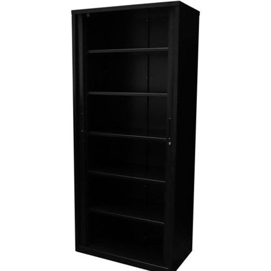 Storage | GO Rapidline Go Tambour Door Cupboard Includes 5 Shelves 1200W X 473D X 1981Mmh Black