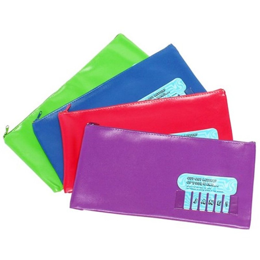 Pencils | Marbig Marbig Name Pencil Case 1 Zip Large 325X165Mm Summer Colours Assorted