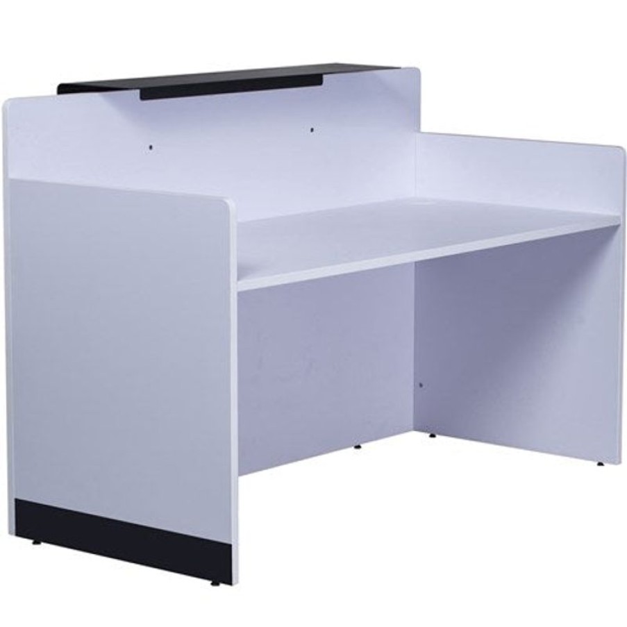 Office Furniture | RapidLine Rapidline Rc1809 Reception Counter 1800W X 800D X 1170Mmh Black And White