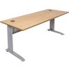 Office Furniture | RapidLine Rapidline Rapid Span Straight Desk 1500W X 700D X 730Mmh Beech/Silver