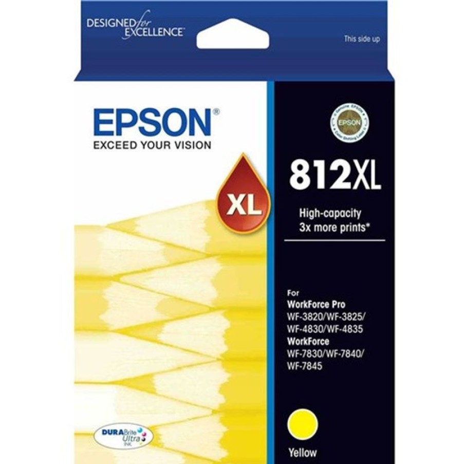 Toner | Epson Epson 812Xl Durabrite Ultra Ink Cartridge High Capacity Yellow