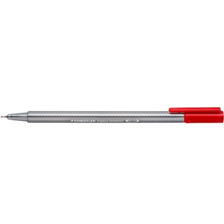 Pens | Staedtler Staedtler 334 Triplus Fineliners 0.3Mm Red Pack Of 10