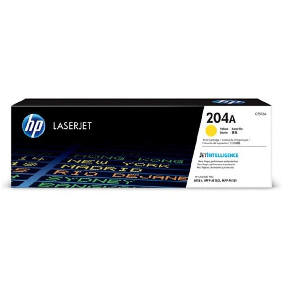 Toner | HP Hp 204A Laserjet Toner Cartridge Yellow Cf512A