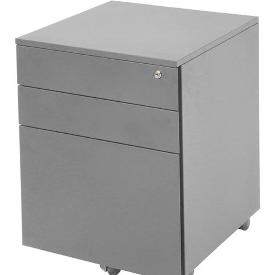 Storage | RapidLine Rapidline Go Steel Mobile Pedestal 2 Drawer 1 File 460W X 472D X 610Mmh Silver