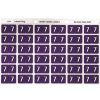 Telephones & Accessories | Avery Avery Numeric Coding Label 7 Side Tab 25X38Mm Purple Pack Of 180