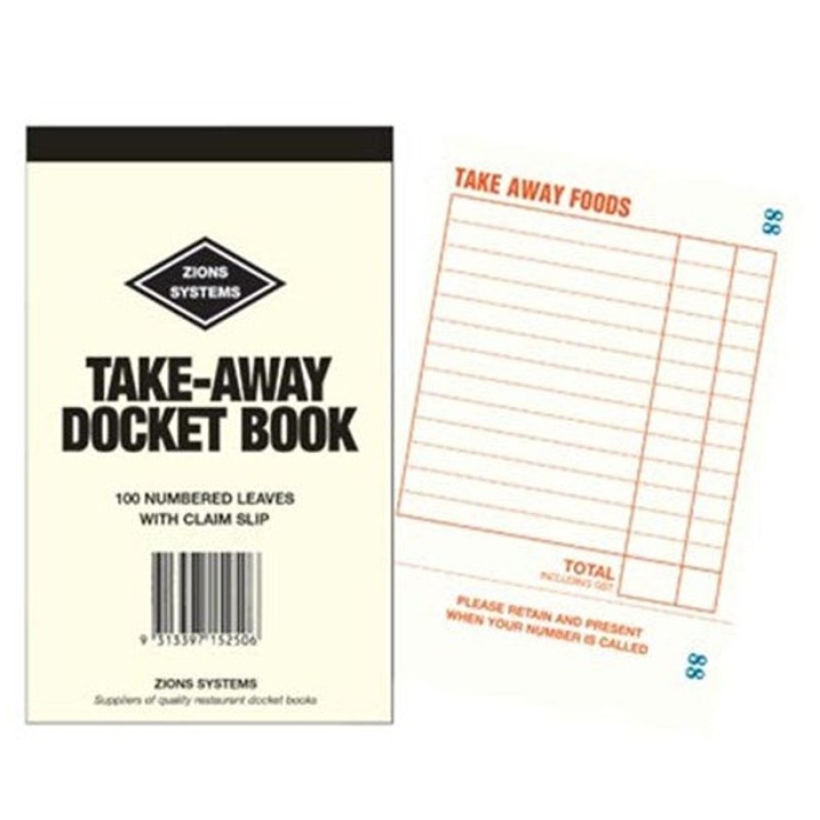 Business Books | Zions Zions Ta Docket Book Restaurant Take Away 150X95Mm