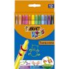 Telephones & Accessories | Bic Bic Kids Turn & Colour Twist Crayon Assorted Wallet Of 12