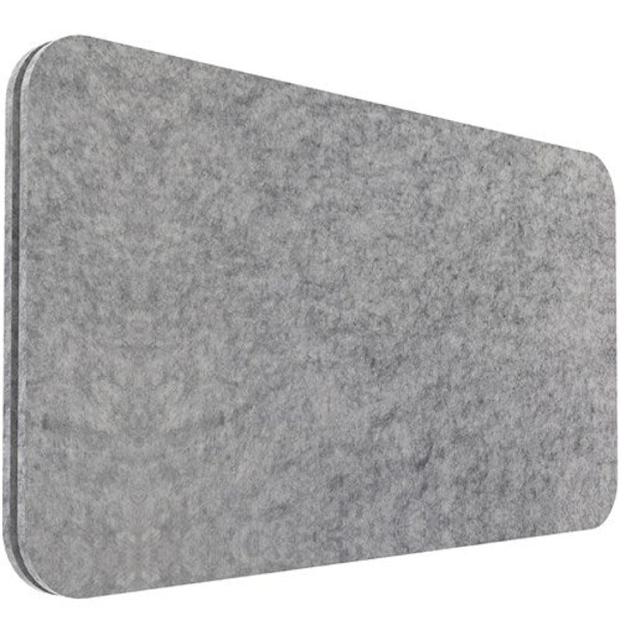 Office Furniture | RapidLine Rapidline Desk Mounted Eco Panel Screen 740W X 27D X 400Mmh Marble Grey