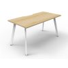 Office Furniture | RapidLine Rapidline Eternity Workstation Single Sided 1200W X 750D X 730Mmh Oak/White