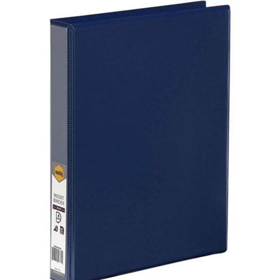 Binders & Folders | Marbig Marbig Clearview Insert Binder A4 4D Ring 25Mm Blue