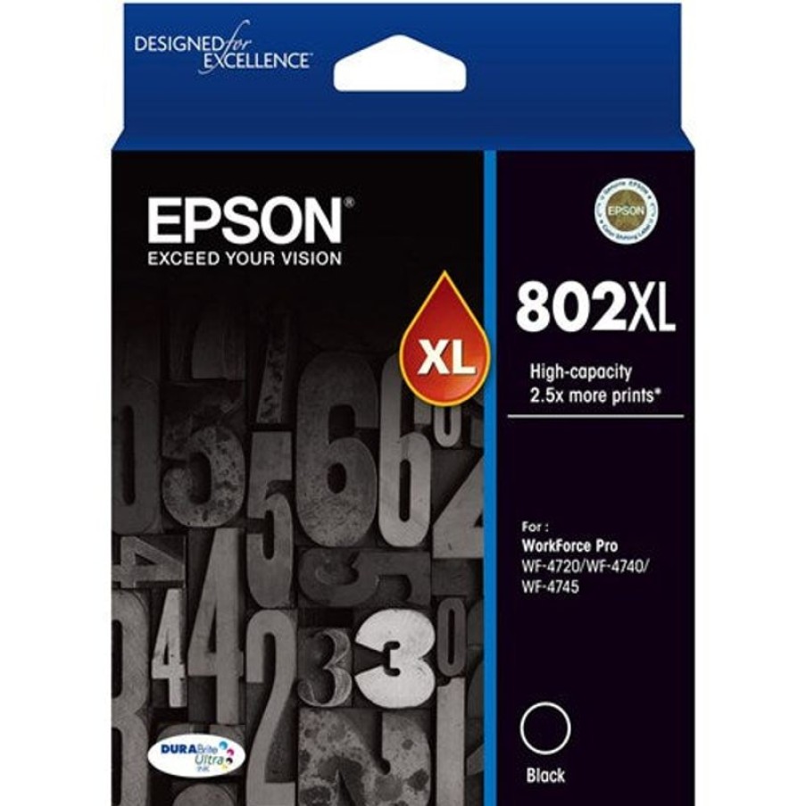 Inkjets | Epson Epson 802Xl Ink Cartridge High Yield Black