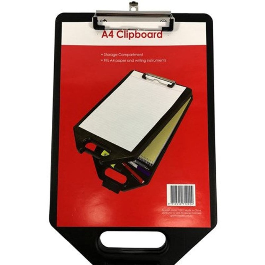 Binders & Folders | Stat Stat Clipboard A4 Storage Black