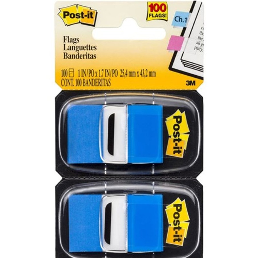 Notes & Flags | Post-It Post-It 680-Be2 Flags Twin Pack 25X43Mm Blue Pack Of 2